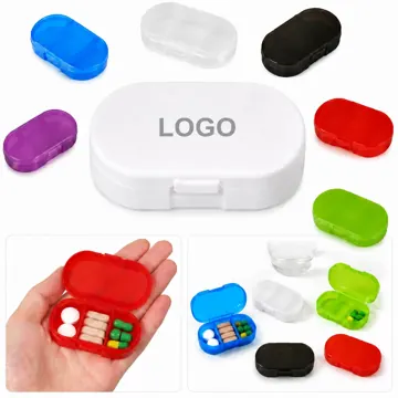 3-Compartment Transparent Daily Pill Organizer