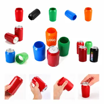 Custom Silicone Can Sleeve with Insulated Grip for Standard