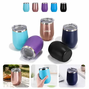 12oz Double Wall Vacuum Travel Tumbler with Spill-Resistant