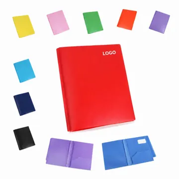 Durable 2-Pocket PP Folder with Secure Fasteners