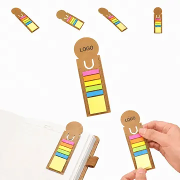 Ruler Sticky-Note Bookmark with Self-Adhesive Strip