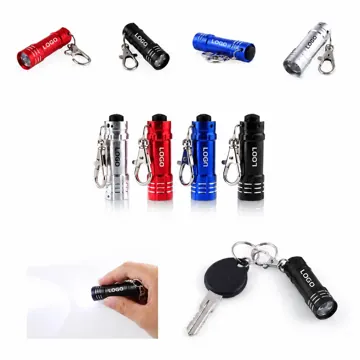 Mini 3-LED Anodized Aluminum Keychain Flashlight