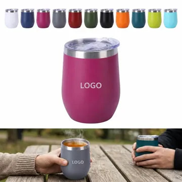 12 oz Vacuum-Insulated Stainless Steel Travel Tumbler