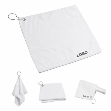 Full Color Microfiber Golf Towel with Clip for Bag