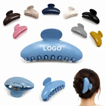 Glossy Plastic Hair Clip, Snag-Free Strong Hold Styling