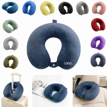 Memory Foam Travel Pillow, U-Shaped Neck Support
