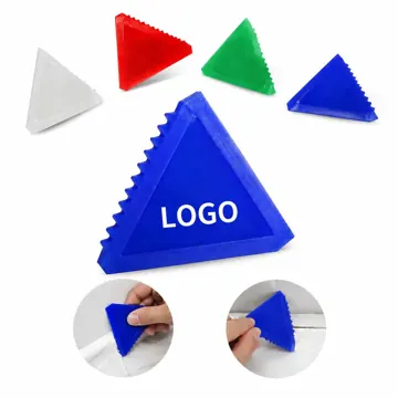 Triangle Ice Scraper Snow Remover with Durable Plastic Blade