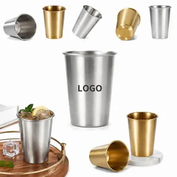 12 oz 304 Stainless Steel Pint Cup, Reusable Insulated