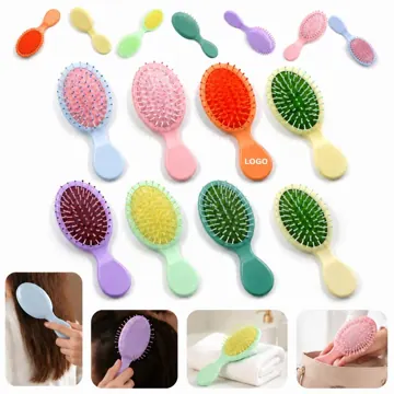 Travel Oval Detangling Brush with Airbag Cushion