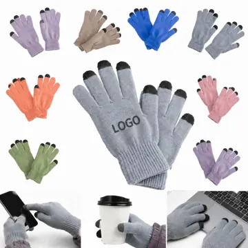 Touchscreen Knit Gloves for Smartphone Use, Conductive
