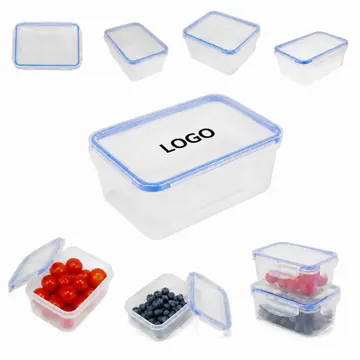 OZ Clear Food Storage Container with Airtight Lid, 33oz