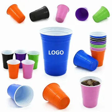 Disposable PP Party Cups for Hot & Cold Drinks, 50-Pack