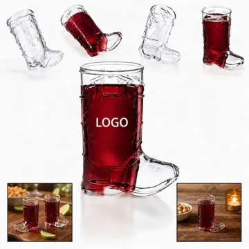 Mini Boot Shot Cups - Novelty Food-Safe Drinking Glass