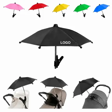 Stroller Clip-On Sun Umbrella with UV Protection