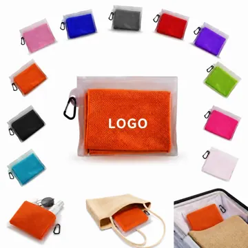 Quick-Dry Cooling Towel with PVC Travel Pouch for Outdoor
