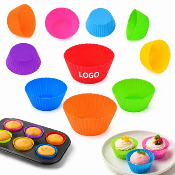 Reusable Nonstick Silicone Baking Cups for Cupcakes