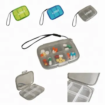 PP Pill Organizer Medicine Storage Box with Secure Latch