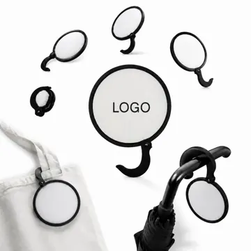 Portable Mirror Hook with J-Shaped Hanger for Bag