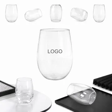 12oz Clear Egg-Shaped PET Cup for Cold Drinks & Desserts