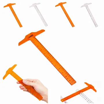 Clear Plastic T-Shaped Ruler for Precision Drawing