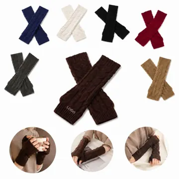 Fingerless Knit Gloves for Warmth and Full Finger Dexterity
