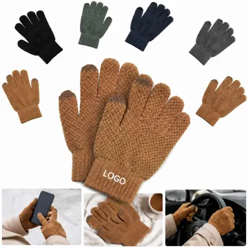 Touchscreen Knit Gloves for Winter Warmth
