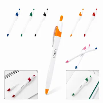 Durable Colorful Ballpoint Pen Smooth Writing Quick-Dry Ink
