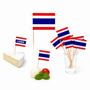 Custom Full Color Toothpick Flags for Party Food Garnish