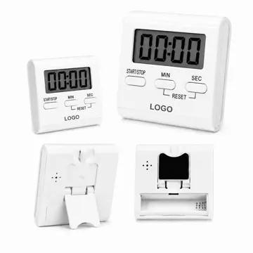 Magnetic LCD Digital Timer with Alarm, Compact Countdown