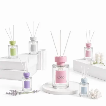 Reed Diffuser Set with Rattan Sticks, 5 Color Options