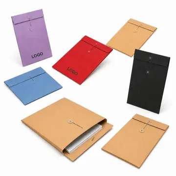 Vintage String-Tie Document Envelope for Secure Storage