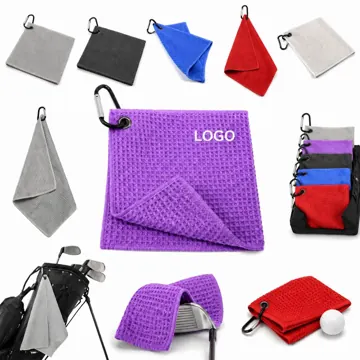 Microfiber Golf Towel with Carabiner Clip