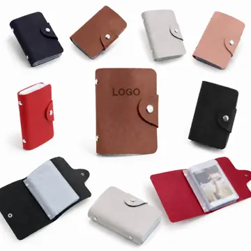 Genuine Leather 12-Slot Card Holder Slim Credit Card