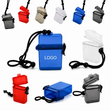 Waterproof Floating ID Storage Case with Neck Lanyard