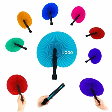 DIY Round Paper Folding Fans for Cooling & Decor