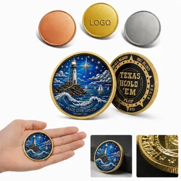 Custom Engraved Commemorative Coin Double-Sided Keepsake