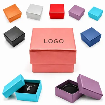 Recyclable Art Paper Jewelry Box for Rings, Necklaces