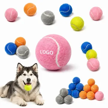 High Bounce Full Color Tennis Ball Dog Toy for Fetch