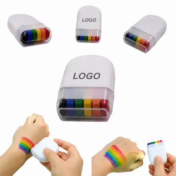 Pride Rainbow Face Paint Stick, Water-Based Crayon