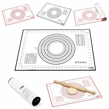 Non-Slip Silicone Baking Mat with Measurements, 23.7x15.8