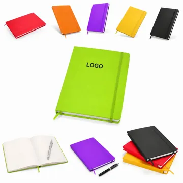 A5 Hardcover Lined Notebook with Elastic Closure