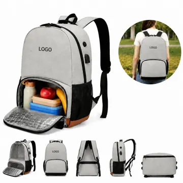 Insulated Cooler Laptop Backpack with Padded Compartment