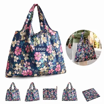 Foldable Grocery Tote Bag with Sturdy Handle, Reusable