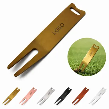 Durable Metal Golf Divot Repair Tool with Ergonomic Grip