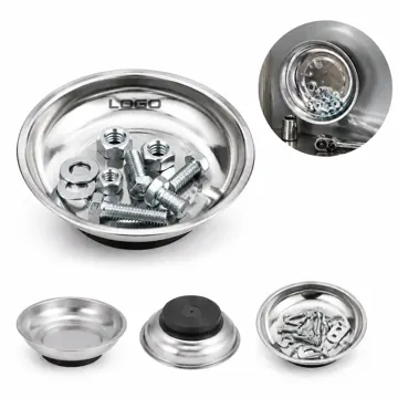 4 Inch Magnetic Parts Tray for Small Metal Components