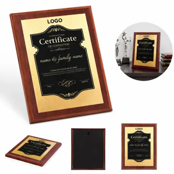 Personalized Wooden Award Plaque Medal for Recognition