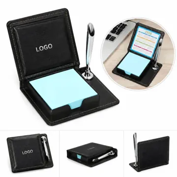 Compact PU Notepad with Pen Holder for Everyday Use