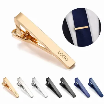 Men's Sturdy Metal Tie Clip for Dress Shirts, Minimalist