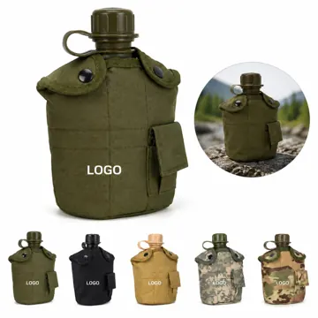 Outdoor Military Canteen 1L with Secure Leak-Proof Cap