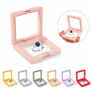 3D PE Film Floating Jewelry Display Stand with Transparent